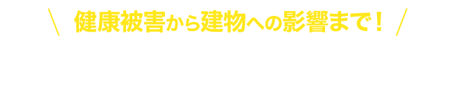 健康被害から建物への影響まで!ハチによる被害の例