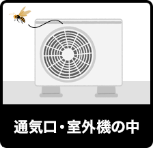 通気口・室外機の中